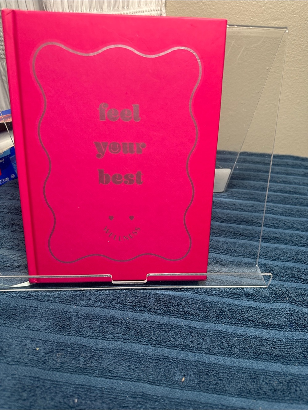 Feel Your Best Pink Wellness Journal with hardcover NWT
